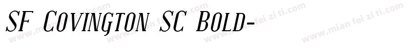 SF Covington SC Bold字体转换